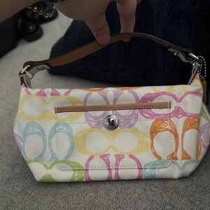 Coach Multicolor Patterned Shoulder Bag